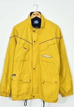 Vintage 1990's Umbro Coat Yellow Large