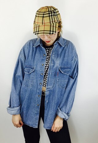 VINTAGE 80S OVERSIZED DENIM SHIRT