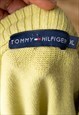 VINTAGE TOMMY HILFIGER V-NECK JUMPER WOMEN'S GREEN