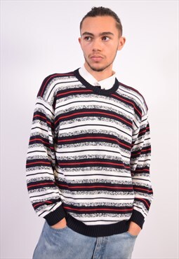 Vintage Jumper Sweater Stripes Multi