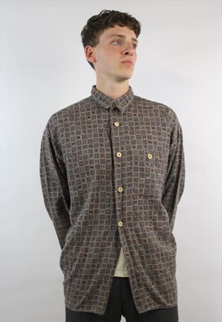 VINTAGE 90'S FLORAL PATTERNED SHIRT