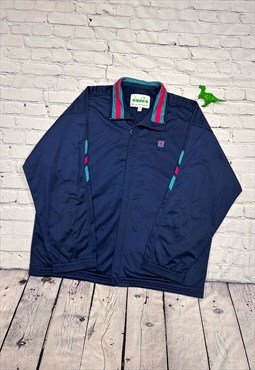 Vintage Navy Diadora Track Jacket