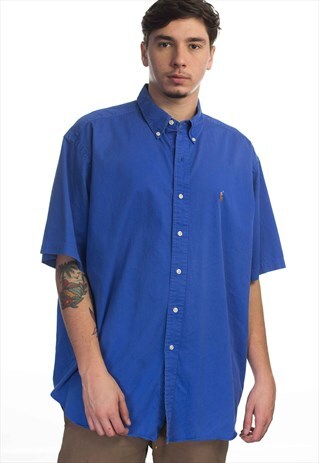 VINTAGE POLO RALPH LAUREN LOGO SHIRT 90S XL 11.2