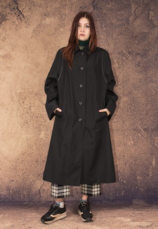 VINTAGE, BLACK LONG COAT