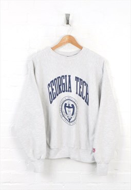 Vintage Georgia Tech Sweater Grey XL