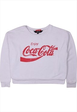 Vintage 90's Coca Cola Sweatshirt Crew Neck White Medium