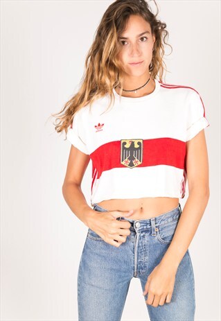 VINTAGE 90S USA CROP T-SHIRT