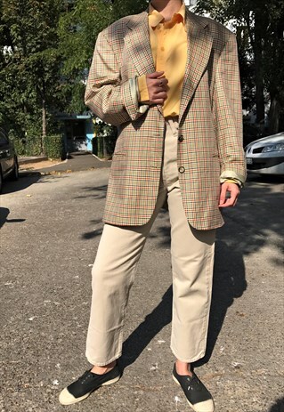 SILK WOOL TWEED BLAZER