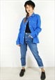 French Blue Workwear Jacket Chore Coat