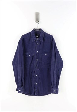 Armani Jeans Long Sleeve Shirt in Blue  - L