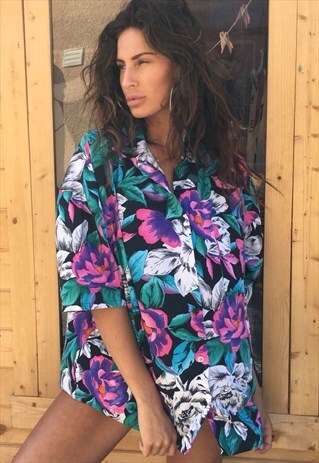 OVERSIZED RETRO 90S 80S VINTAGE UNISEX FESTIVAL SHIRT