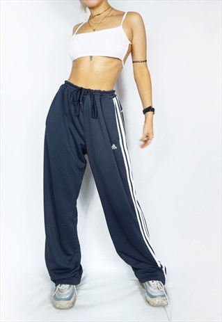 Y2K 00S Adidas Wide Leg Joggers / Tracksuit Bottoms | Frankie’S Thrifts ...