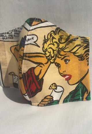 COMIC BUBBLE FACE COVERING