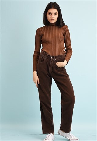 Y2K REGULAR WAIST STRAIGHT TROUSERS