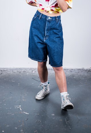 WRANGLER VINTAGE 1990S BLUE DENIM SHORTS