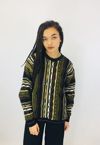 VINTAGE CHUNKY KNITTED JUMPER