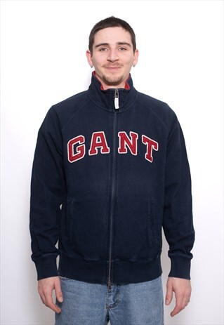 VINTAGE GANT FULL ZIP SWEATSHIRT PULLOVER
