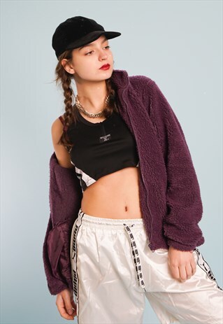 Y2K FLEECE SPORTS ATHLEISURE TEEN JACKET TOP