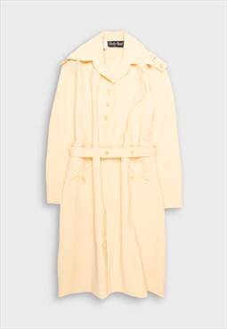 Cream trench coat