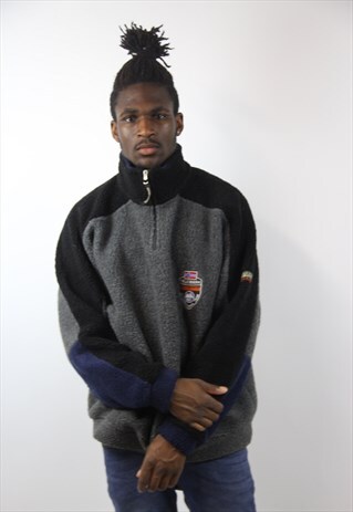 VINTAGE NAPAPIJRI FLEECE ZIP UP JUMPER