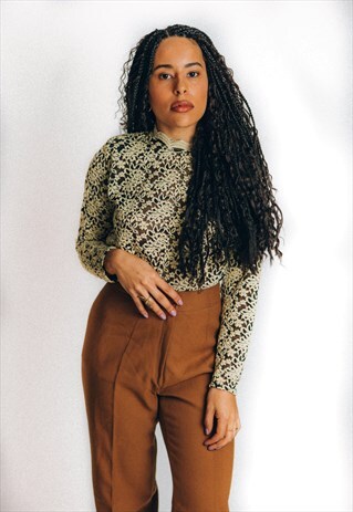 1970'S WAFER LACE TOP