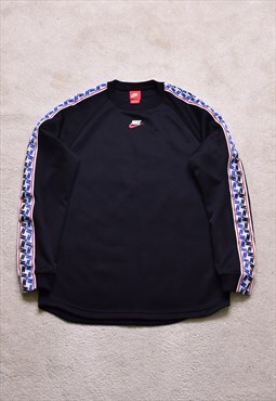 Nike Black Sleeve Poly Sweater