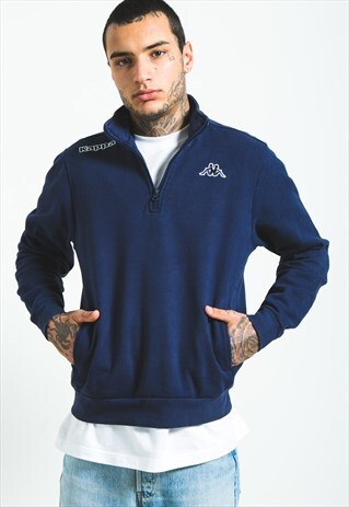 VINTAGE 80S KAPPA 1/4 ZIP SWEATSHIRT / S5952