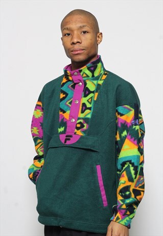 VINTAGE FILA FLEECE GREEN