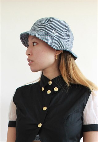 NEW ERA NAVY STRIPES BUCKET HAT