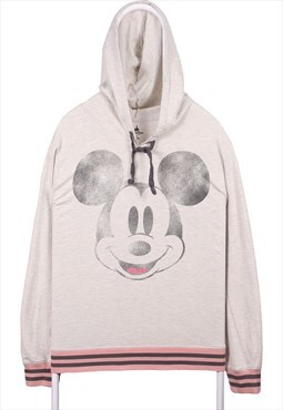 Vintage 90's Disney Hoodie Mickey Mouse Pullover White
