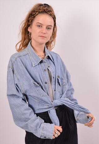 VINTAGE LEE DENIM SHIRT BLUE