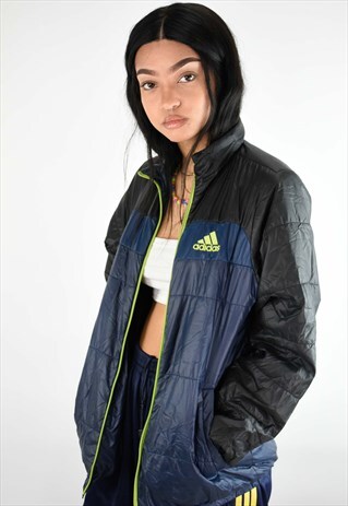 VINTAGE ADIDAS TWO TONE PUFFER JACKET