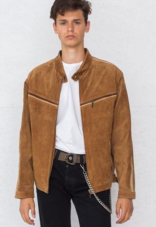 VINTAGE BROWN BIGEL SUEDE JACKET