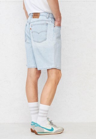 VINTAGE RETRO LIGHT BLUE LEVI'S 950 FIT DENIM SHORTS