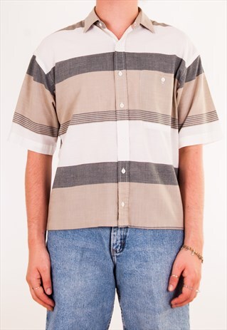 VINTAGE SHORT SLEEVE SHIRT WITH STRIPES