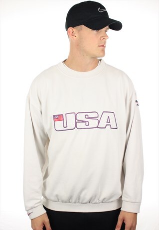 VINTAGE 90S REEBOK USA SWEATSHIRT JUMPER