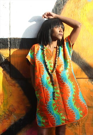 AFRICAN DRESS - SHIFT DRESS - FESTIVAL DRESS