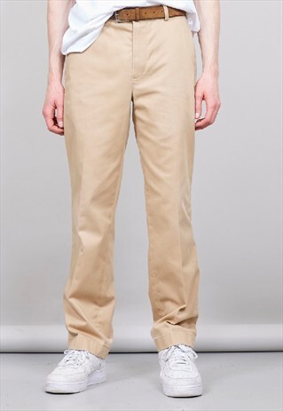 VINTAGE 90'S CAMEL CHINO TROUSERS