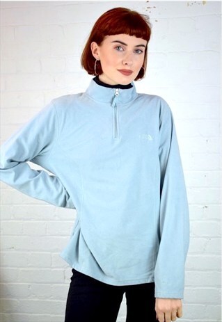 VINTAGE 90'S THE NORTH FACE QUARTER ZIP FLEECE JACKET