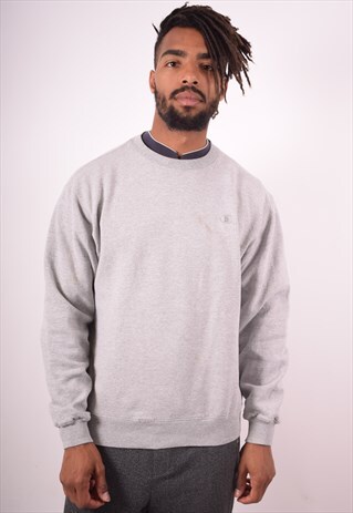 CHAMPION MENS VINTAGE SWEATSHIRT JUMPER MEDIUM GREY 90S