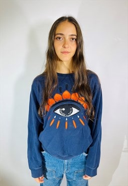 Vintage 90s Kenzo Paris Embroidered Sweatshirt