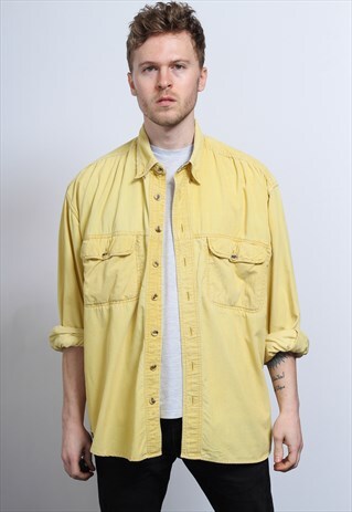 VINTAGE CORDUROY SHIRT YELLOW