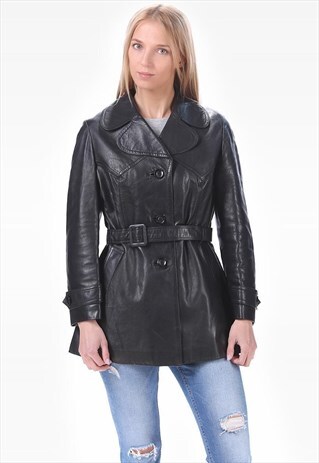 LEATHER MINI COAT / JACKET