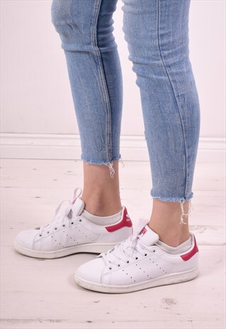 ADIDAS WOMENS VINTAGE TRAINERS SIZE 5 1/2 WHITE 90S