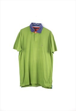Vintage Tommy Hilfiger Polo Shirt in Green L