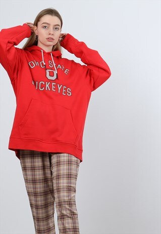 NIKE RED XL PRINTED HOODIE