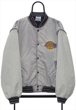 Vintage Spalding NBA LA Lakers Bomber Jacket Mens