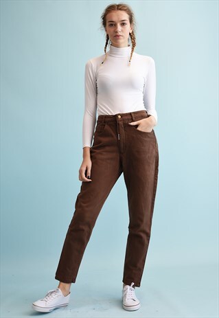 90'S RETRO REGULAR WAIST DENIM STRAIGHT JEANS