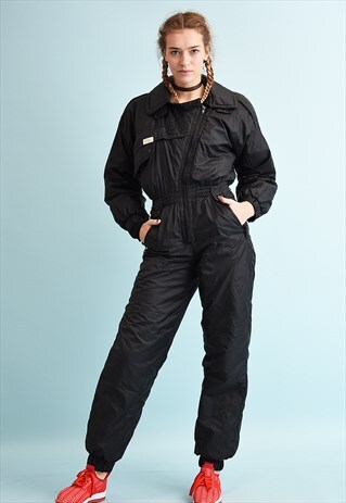 80'S RETRO ATHLEISURE SPORTS SKIING WINTER JUMPSUIT
