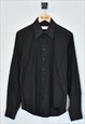 Vintage Yves Saint Laurent Shirt Black Medium
